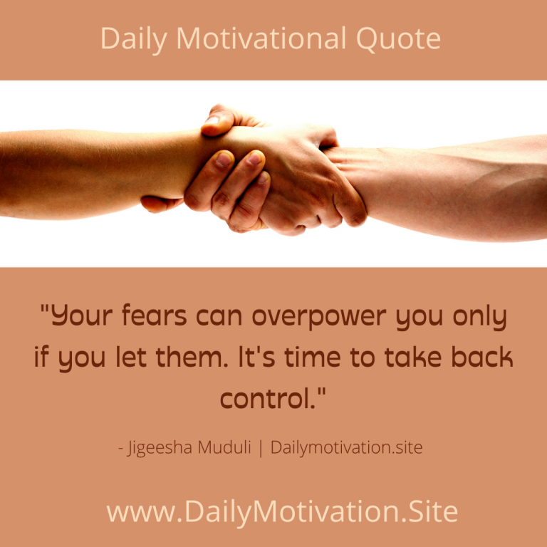 You can take control of your fears