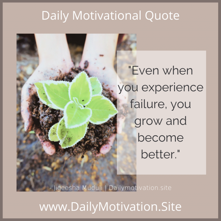 Failure helps us grow!