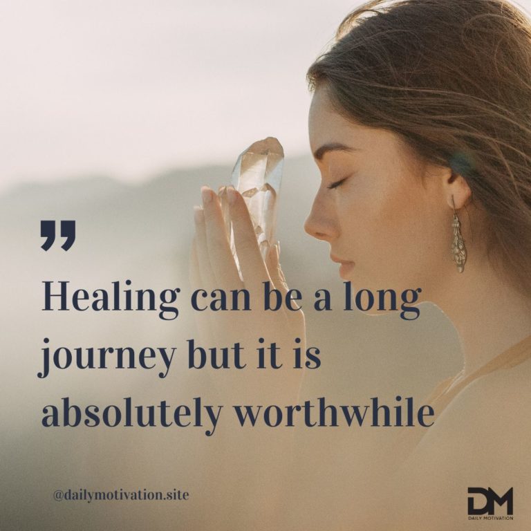 Healing can be a long journey but it is absolutely worthwhile.