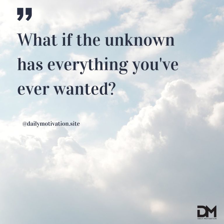 What if the unknown has everything you've ever wanted?