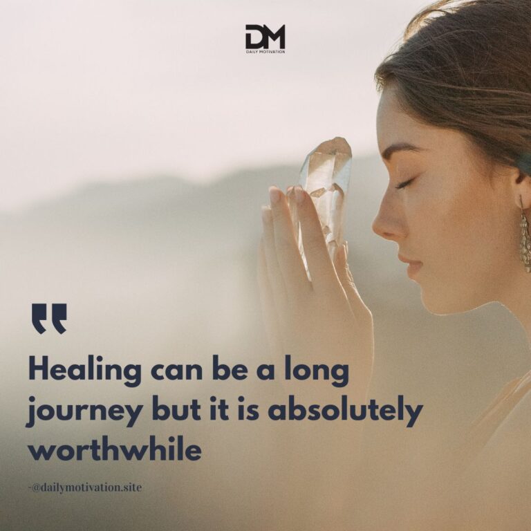Healing can be a long journey but it is absolutely worthwhile.