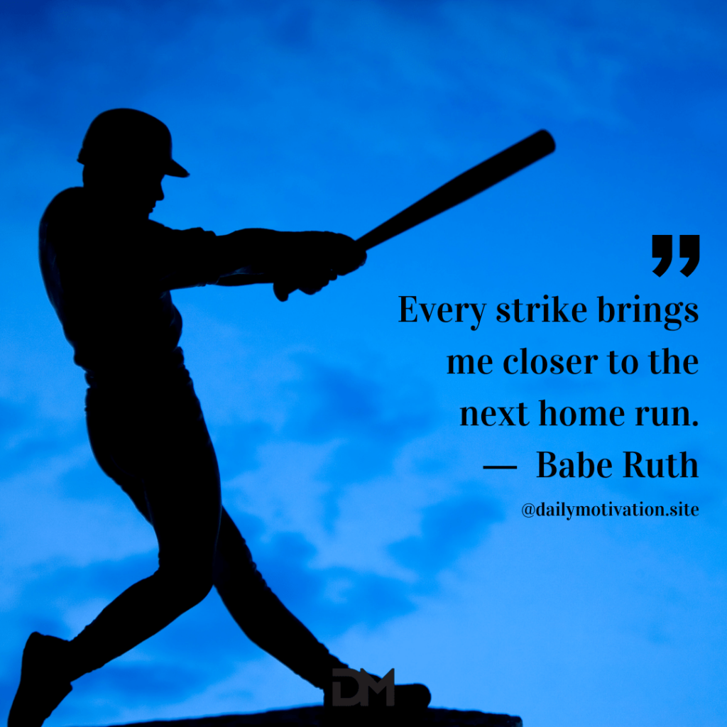 A silhouette of a baseball player swinging a bat in the dark blue dusk. 