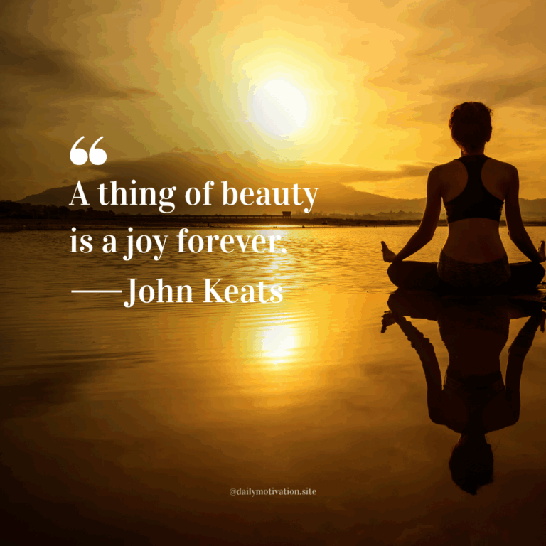 Woman meditating by a lake during a golden sunset with mountains in the background.