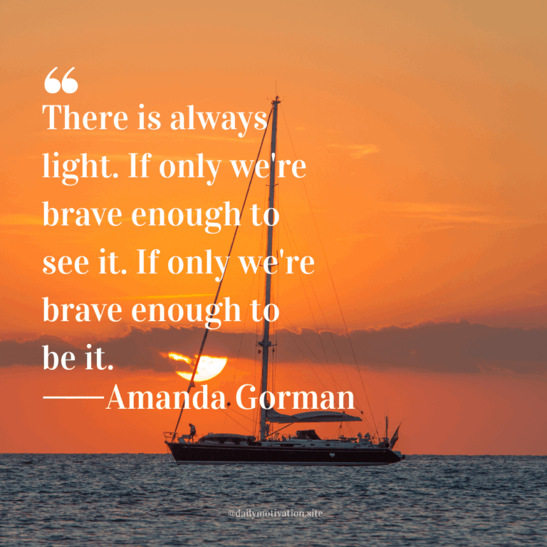 A small ship in the ocean against a bright orange sunset.