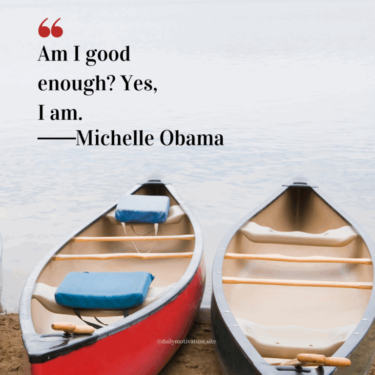 Two empty canoes, one red and one beige, resting side by side on the shore of a calm lake.